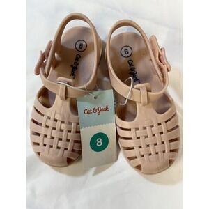 Cat & Jack Toddler Jelly Sandals Blush Sunny Size 8 New With Tags